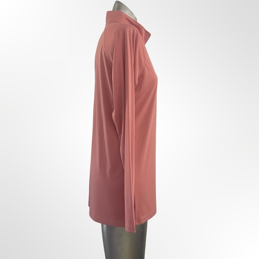 Women's Long Sleeve Sporty Top in Rose - Picture 2 of 4